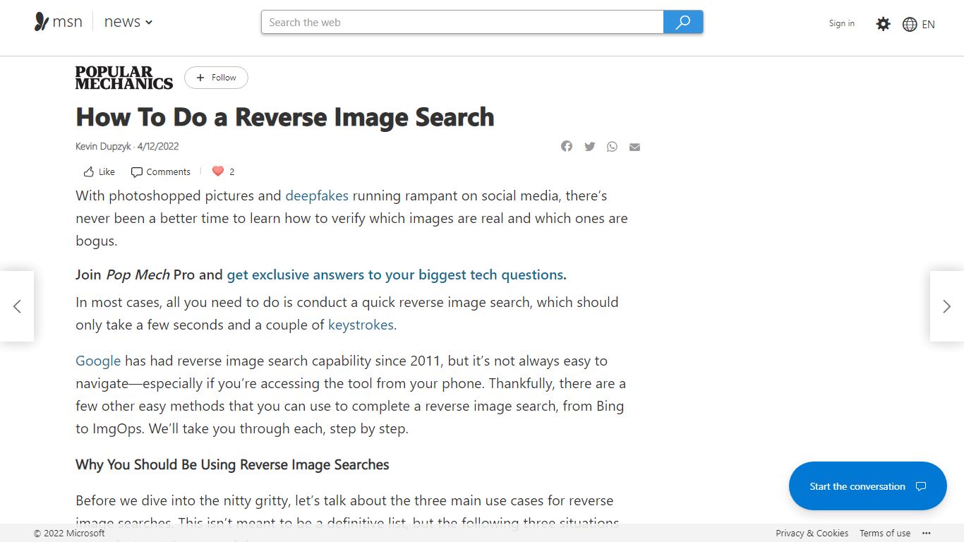 How To Do a Reverse Image Search - msn.com